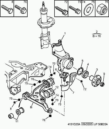 CITROËN 3640.54 - Balst / Virzošais šarnīrs www.autospares.lv