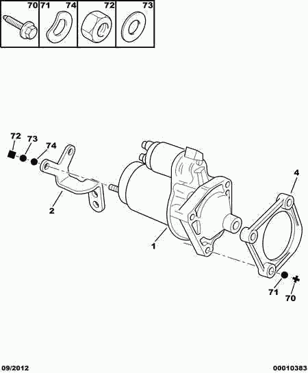 PEUGEOT 5802.Y9 - Starter www.autospares.lv