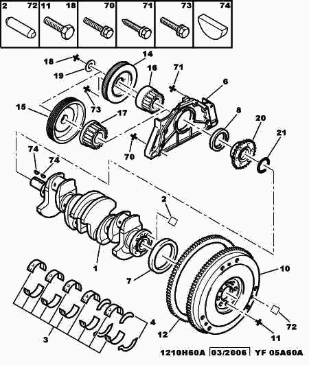 Vauxhall 0127 45 - CRANKSHAFT BEARING SEAL www.autospares.lv