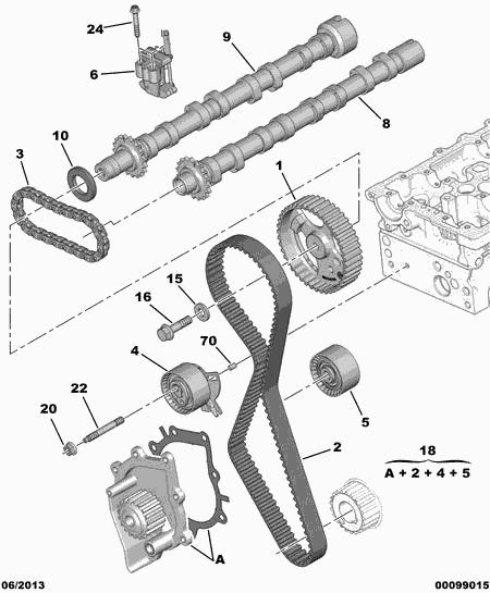 CITROËN 16 102 782 80 - Ūdenssūknis + Zobsiksnas komplekts www.autospares.lv