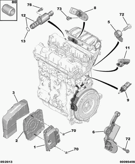 CITROËN 96 367 771 80 - Devējs, Dzesēšanas šķidruma temperatūra autospares.lv