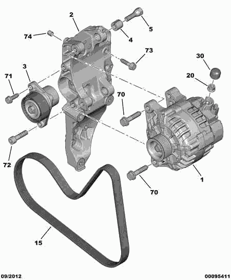 CITROËN 98 018 953 80 - Ģenerators autospares.lv