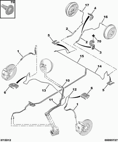 JAPCAR 4887 94 - BRAKE HOSE autospares.lv