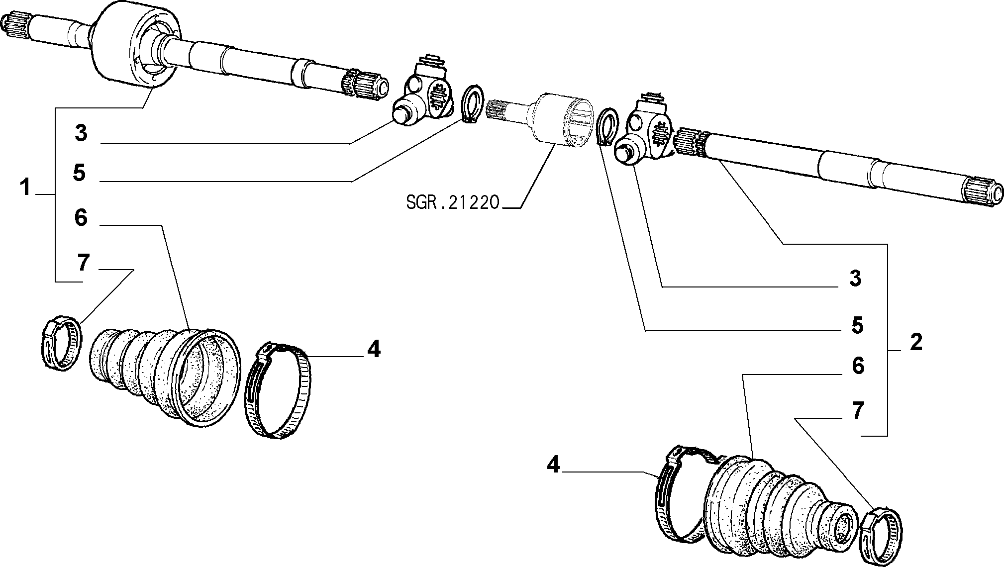 FIAT 7746232 - Putekļusargs, Piedziņas vārpsta autospares.lv