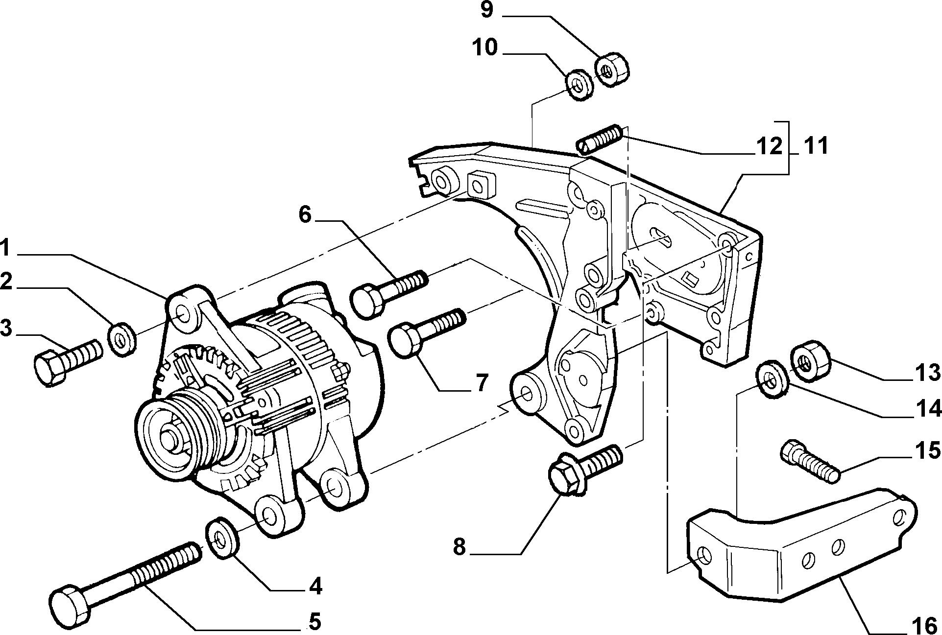 FIAT 46774430 - Alternator www.autospares.lv