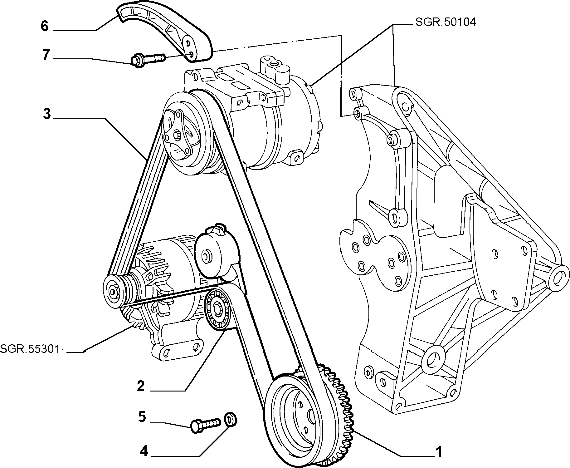 FIAT 55232450 - Ķīļrievu siksna autospares.lv