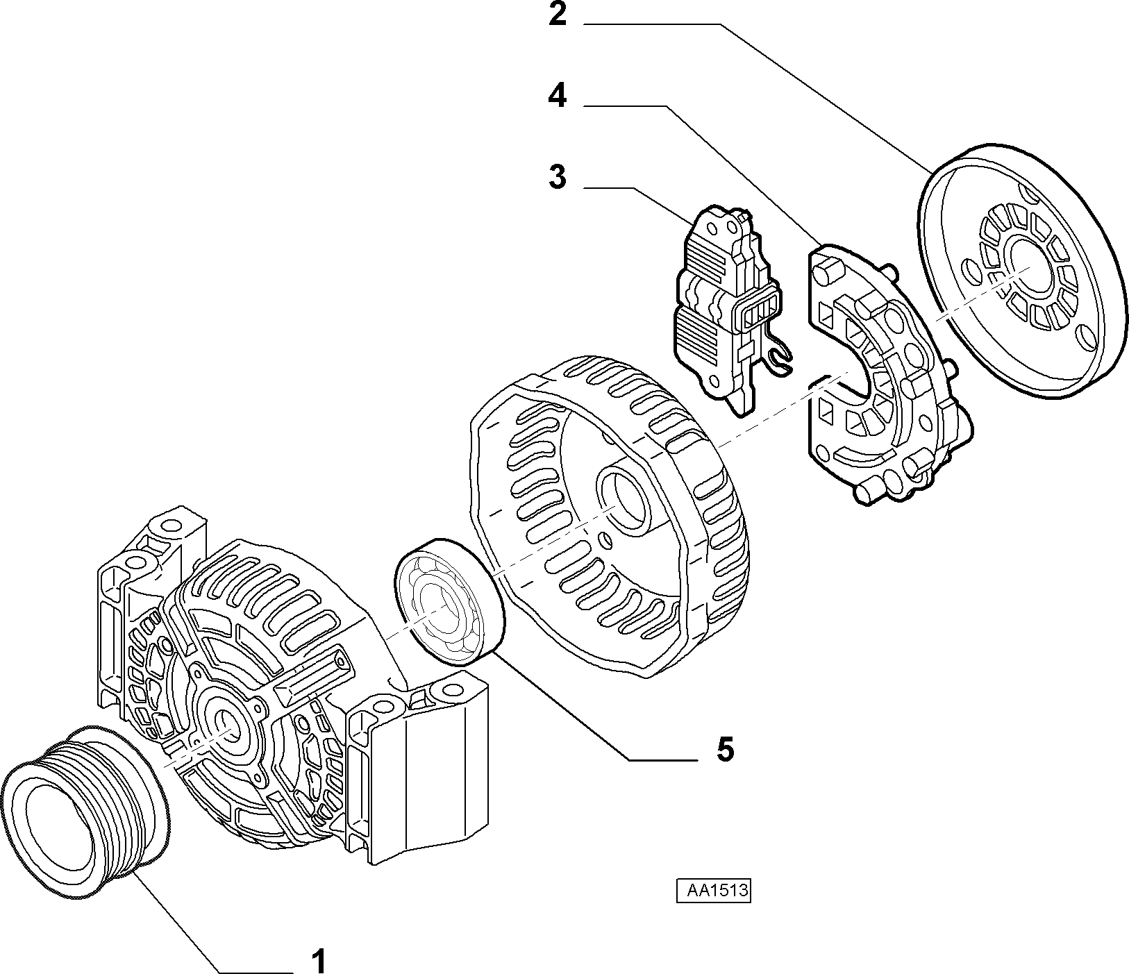 FIAT 77363561 - Piedziņas skriemelis, Ģenerators autospares.lv