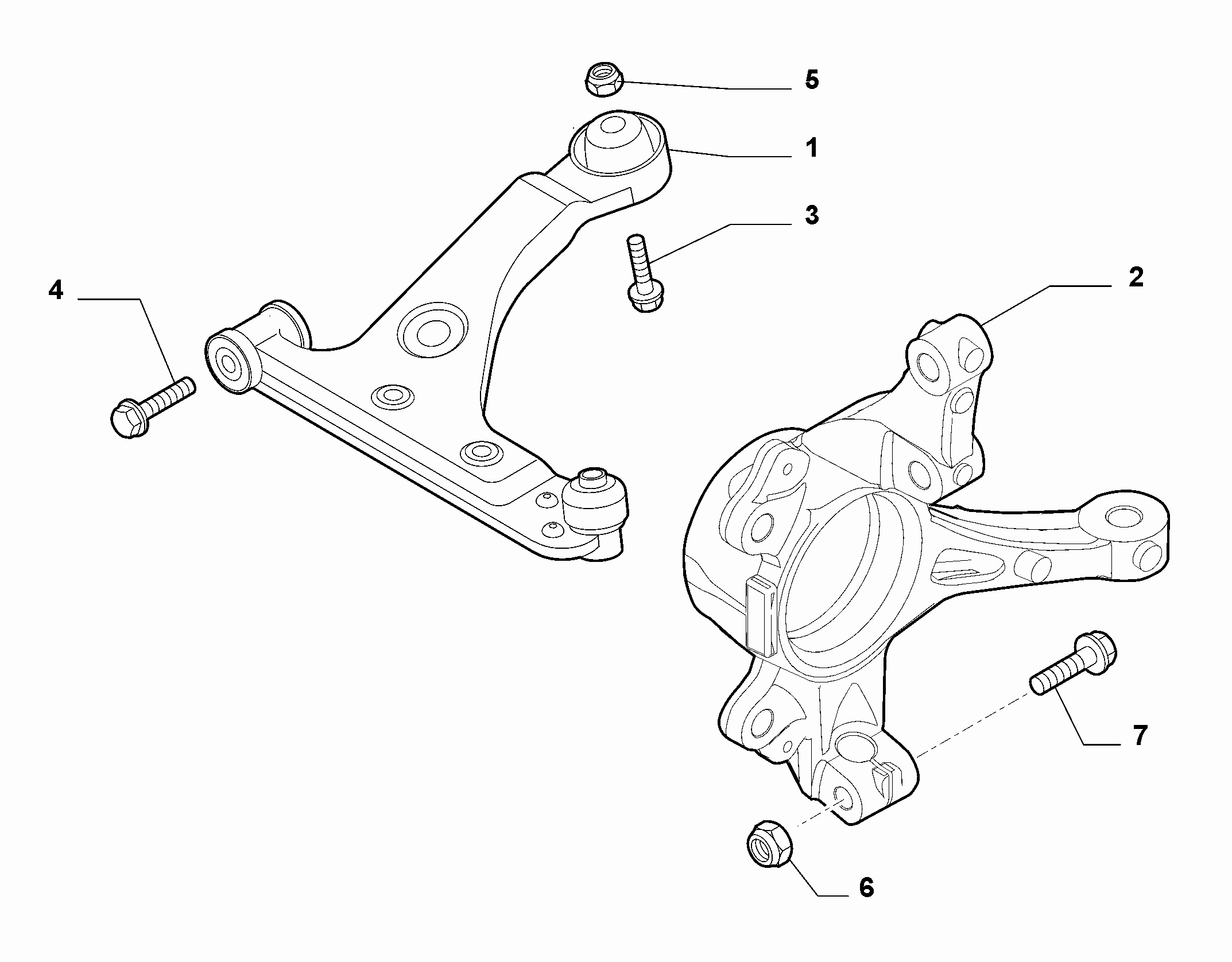 FIAT 51895366 - Рычаг подвески колеса www.autospares.lv