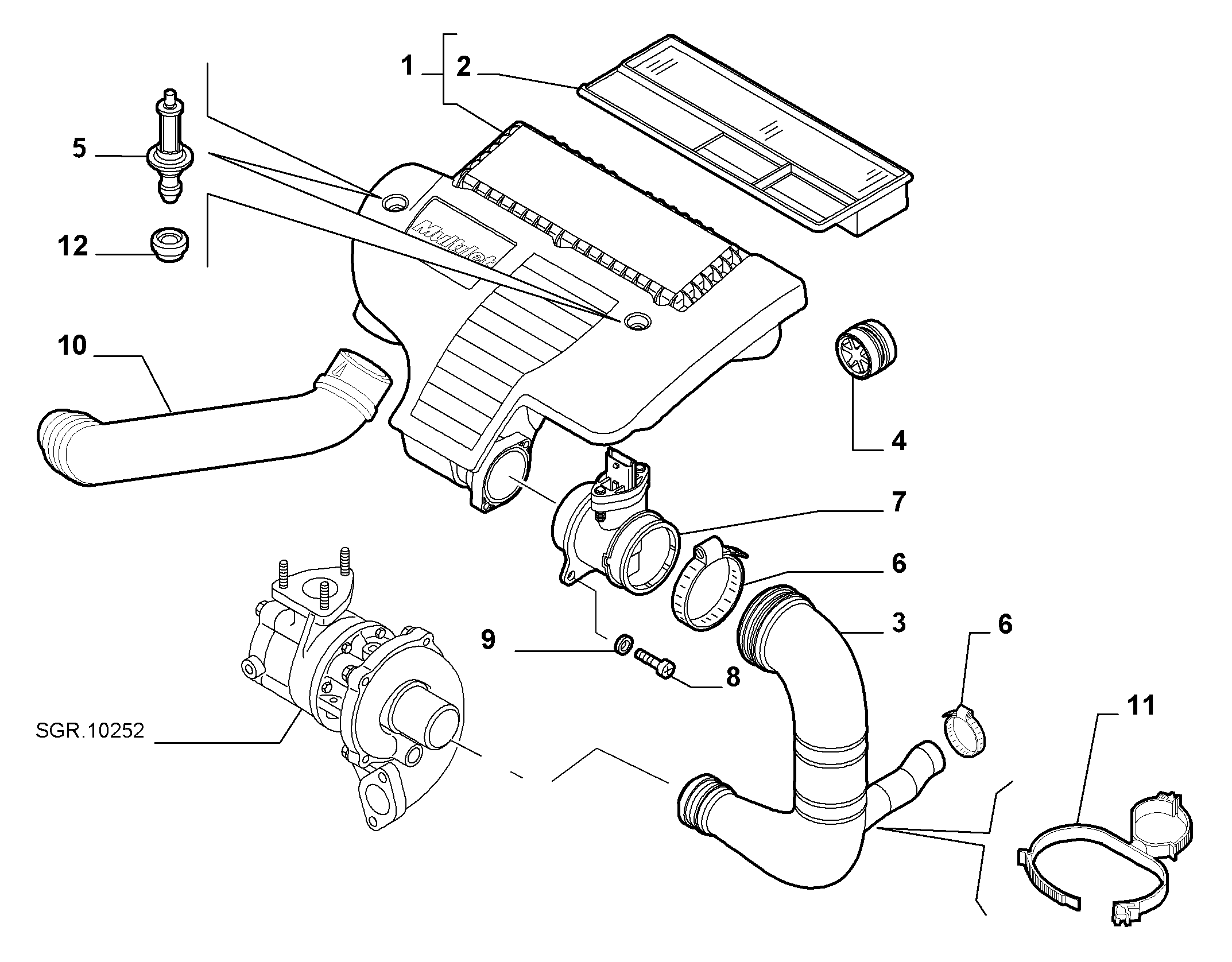 FIAT 46784582 - Gaisa masas mērītājs autospares.lv