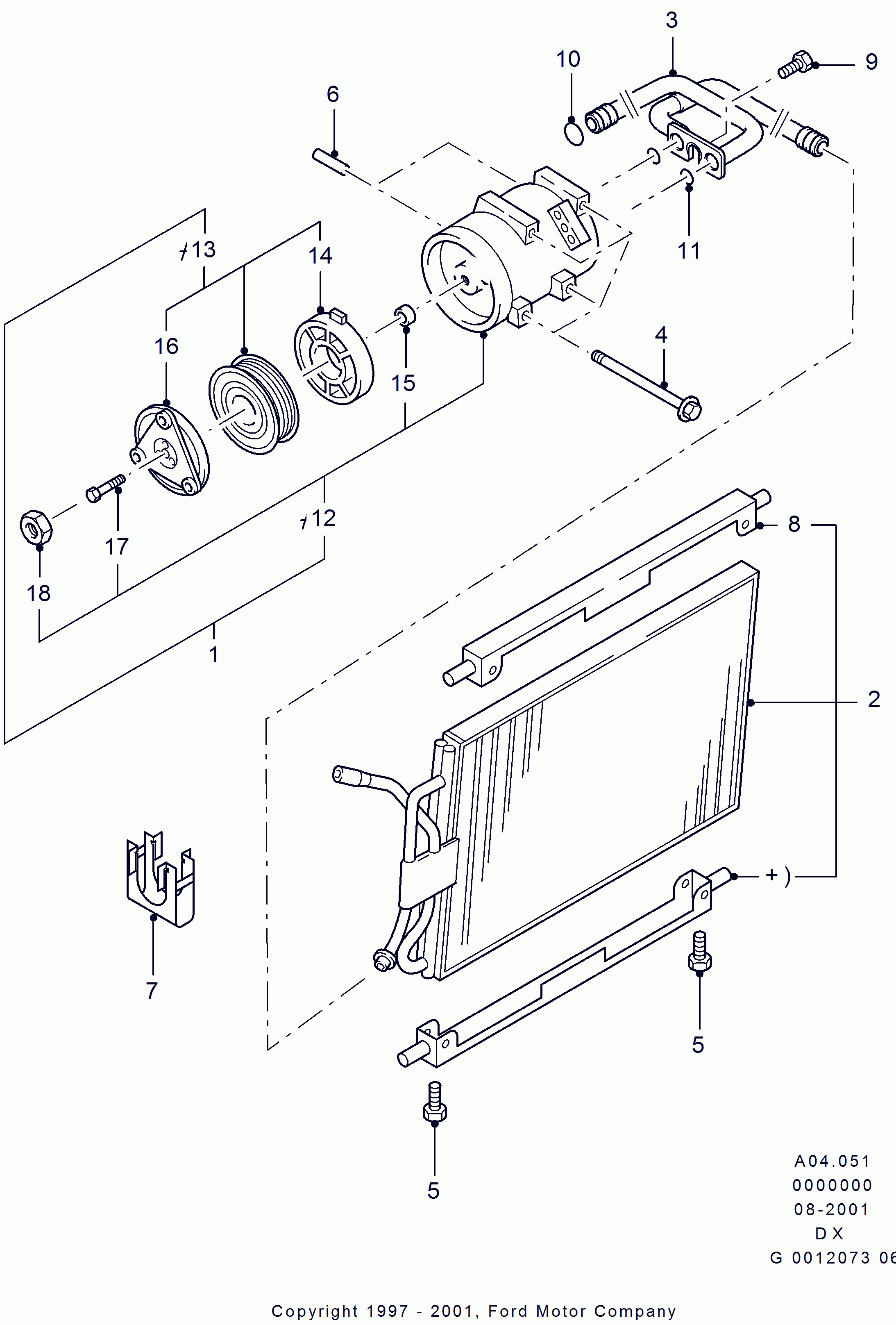 FORD 1 405 815 - Kompresors, Gaisa kond. sistēma www.autospares.lv