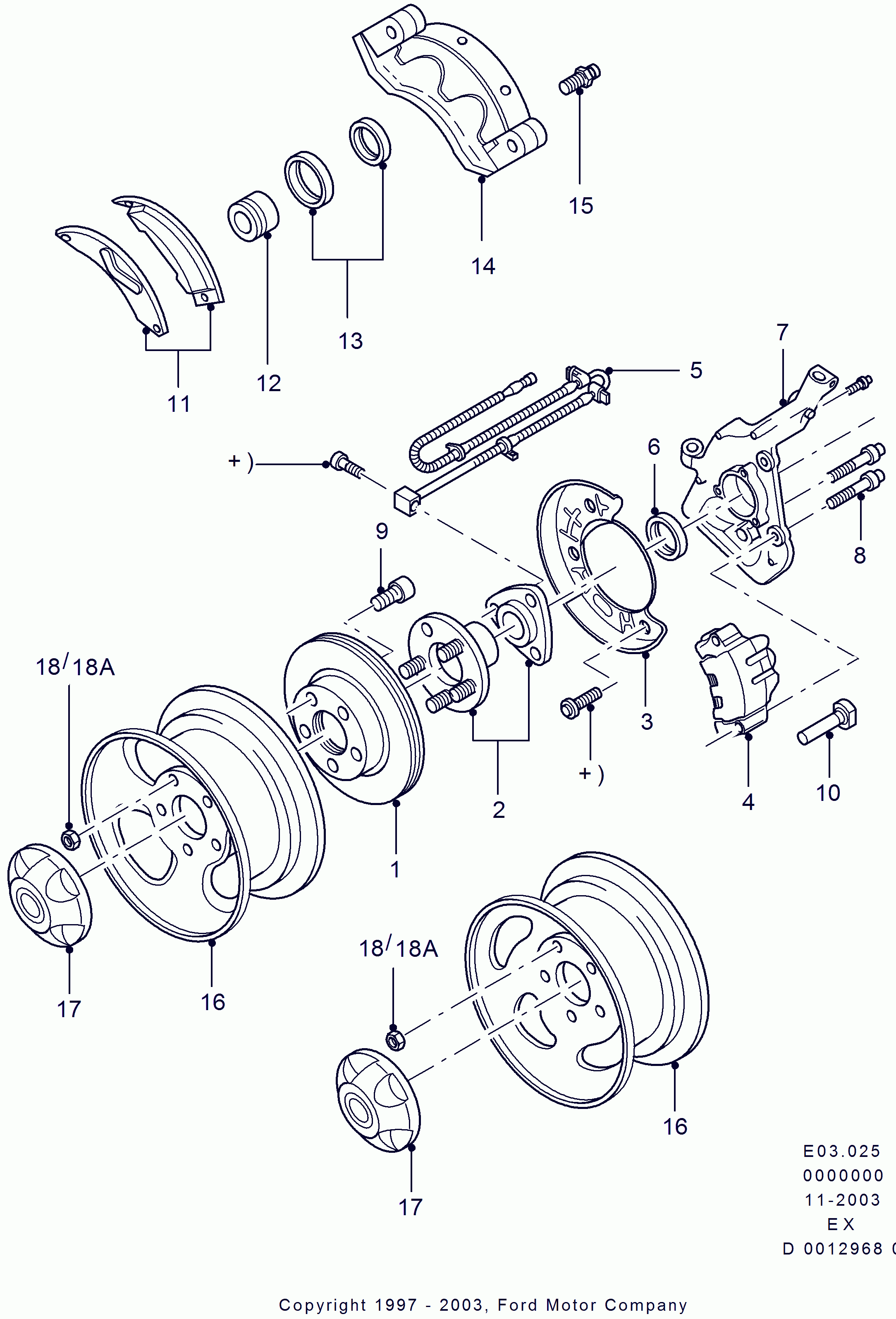 FORD USA 4901992 - Brake Pad Set, disc brake www.autospares.lv