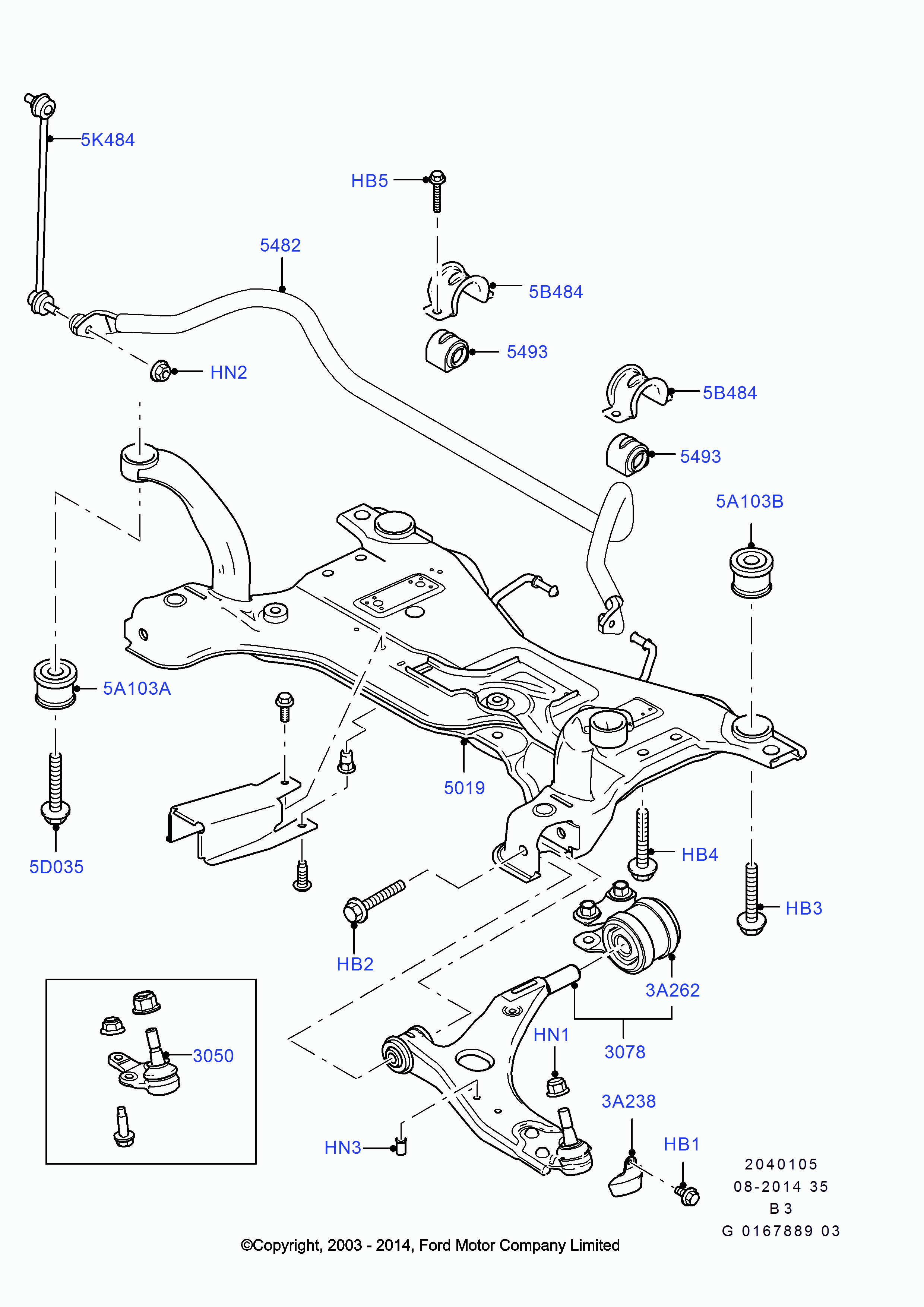 FORD 1679388 - Шаровая опора, несущий / направляющий шарнир www.autospares.lv