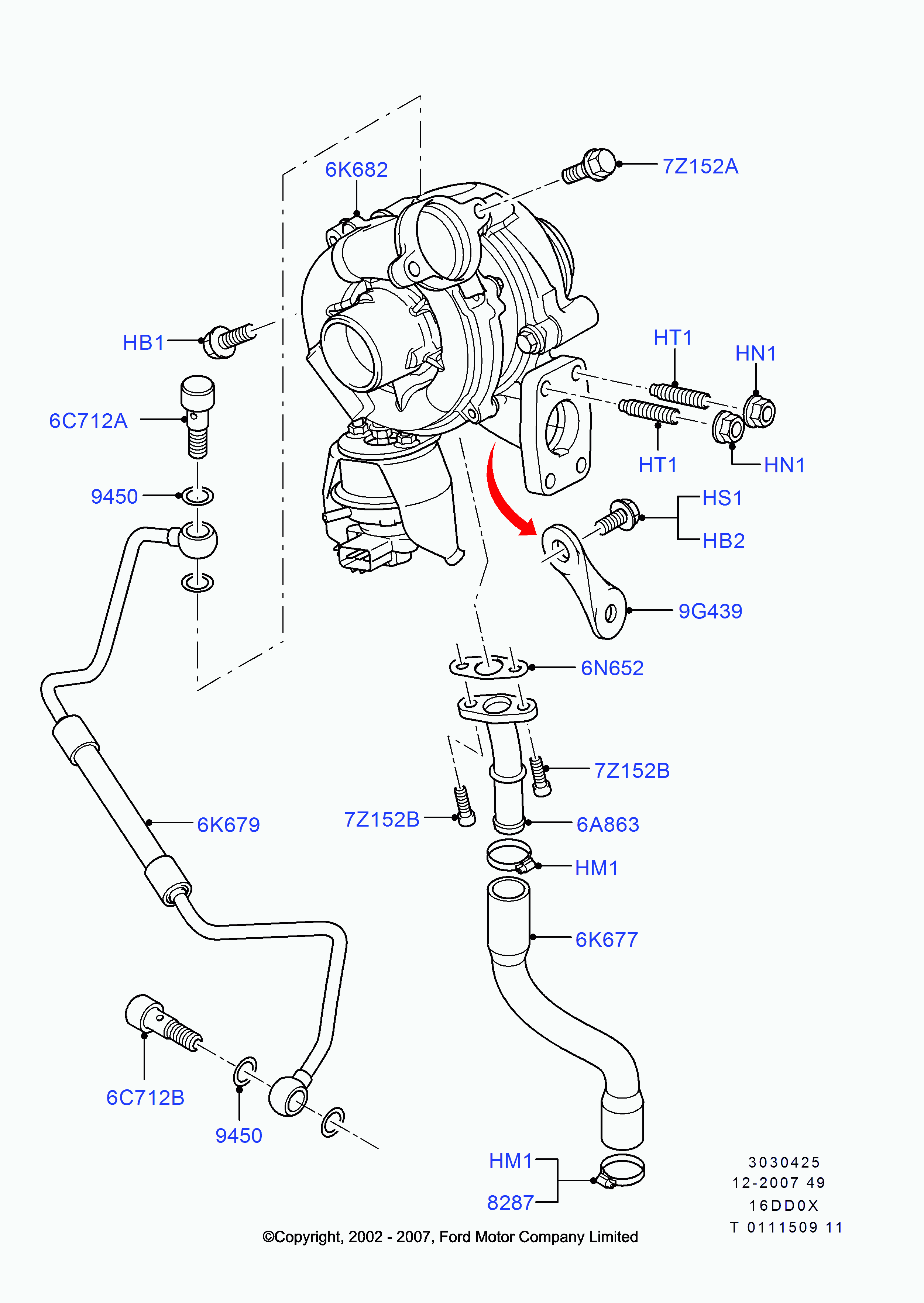 FORD 1479055* - Kompresors, Turbopūte autospares.lv