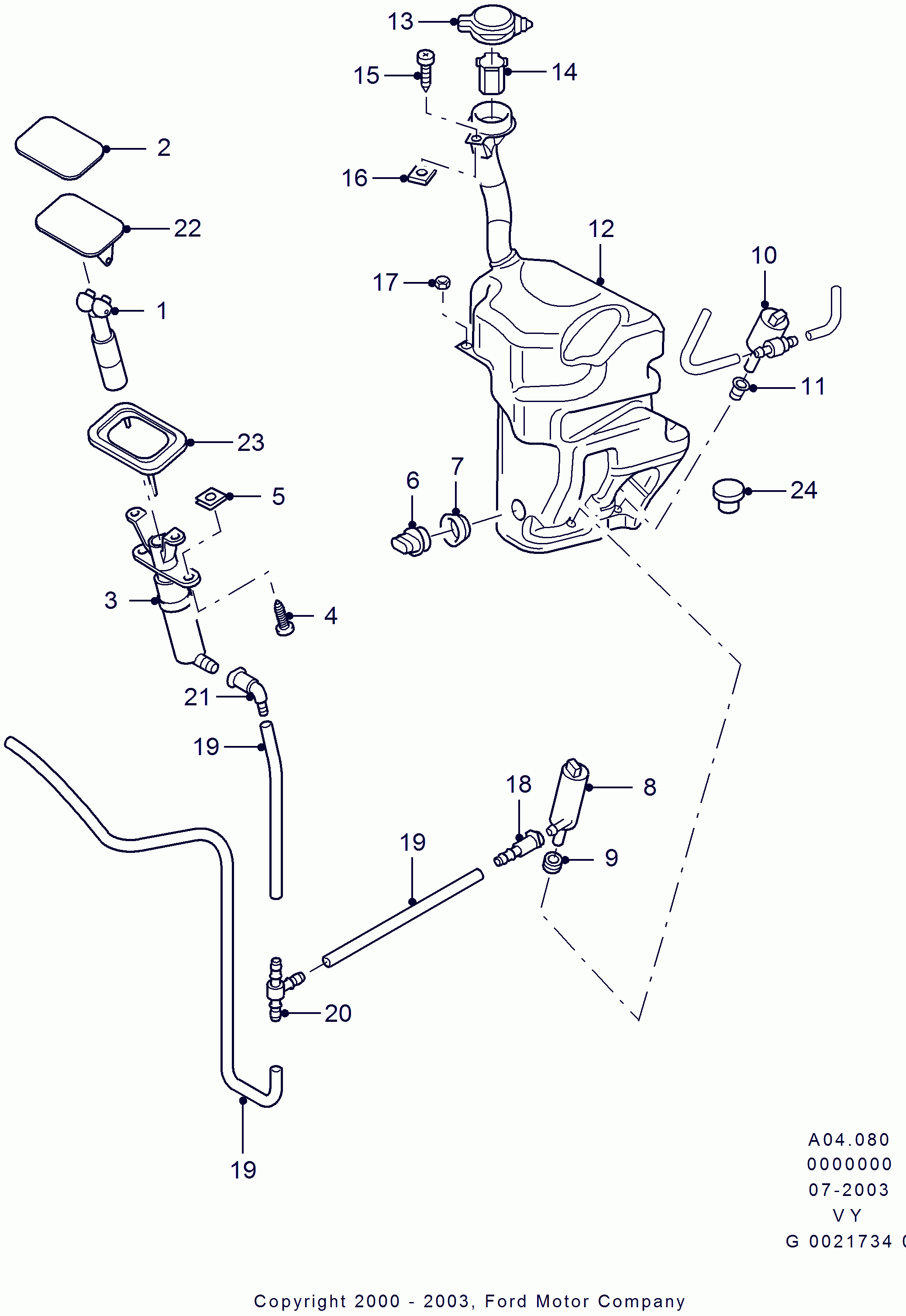 FORD 1 112 804 - Ūdenssūknis, Lukturu tīrīšanas sistēma autospares.lv