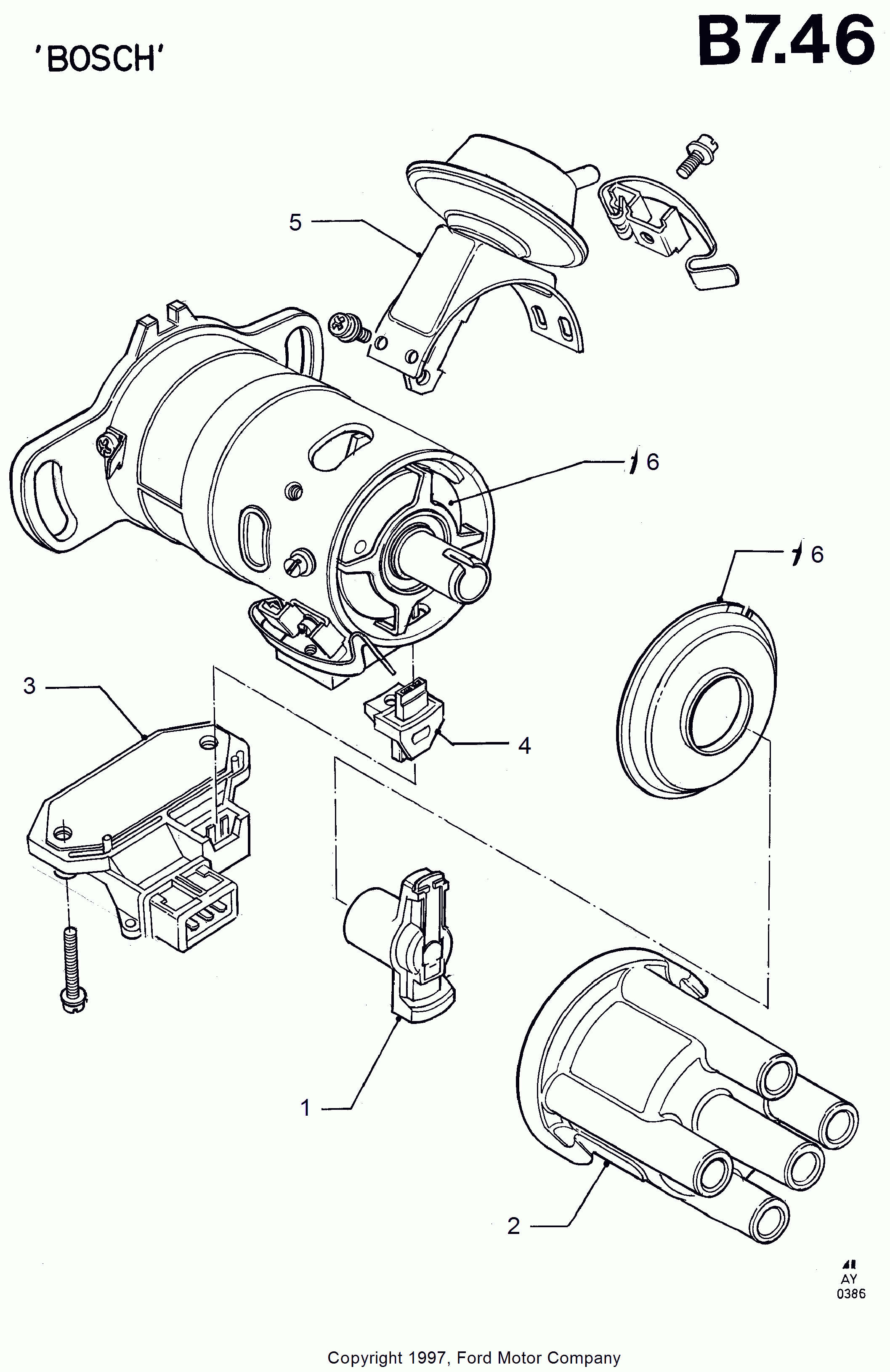 FORD 6 134 771 - Aizdedzes sadalītāja rotors www.autospares.lv