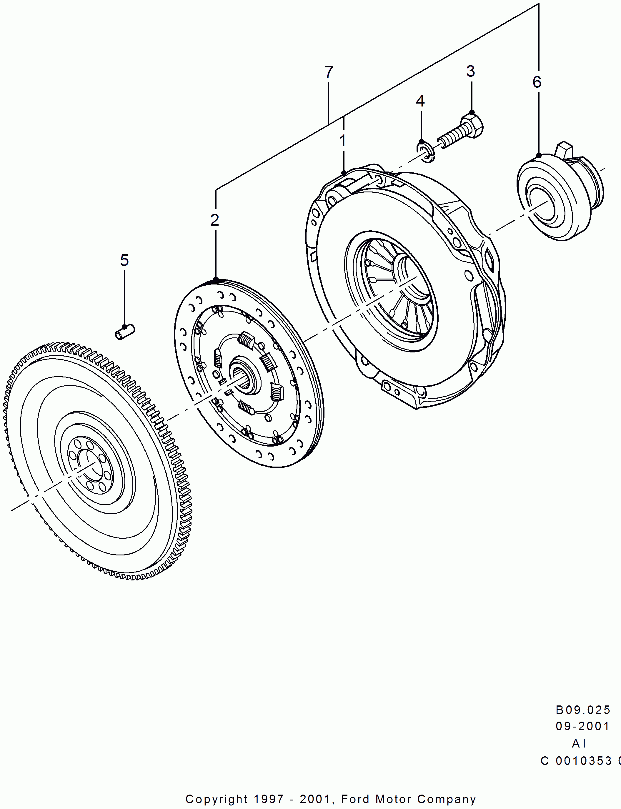 FORD 5026187 - Sajūga komplekts www.autospares.lv