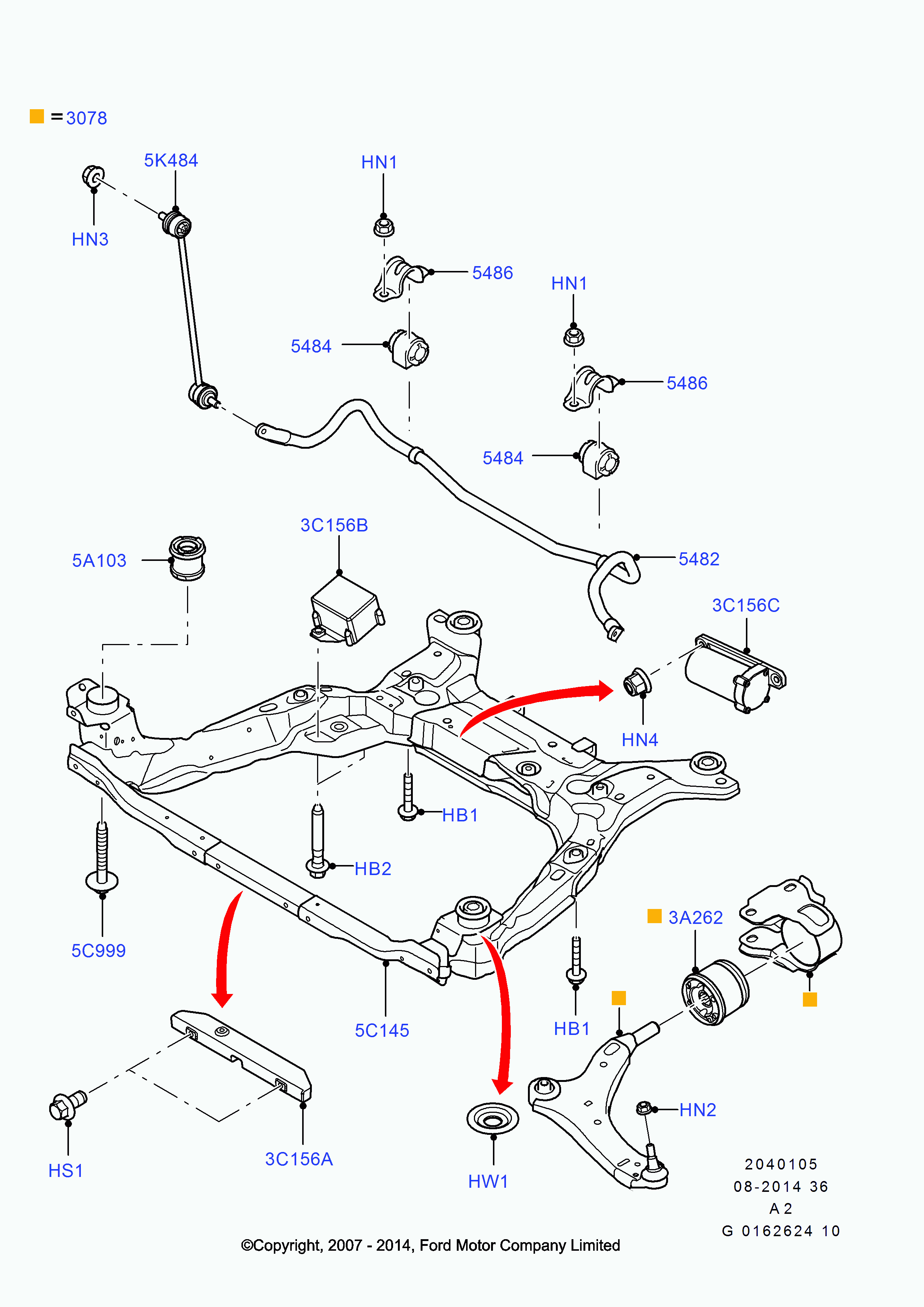 FORD 1507181* - Neatkarīgās balstiekārtas svira, Riteņa piekare autospares.lv