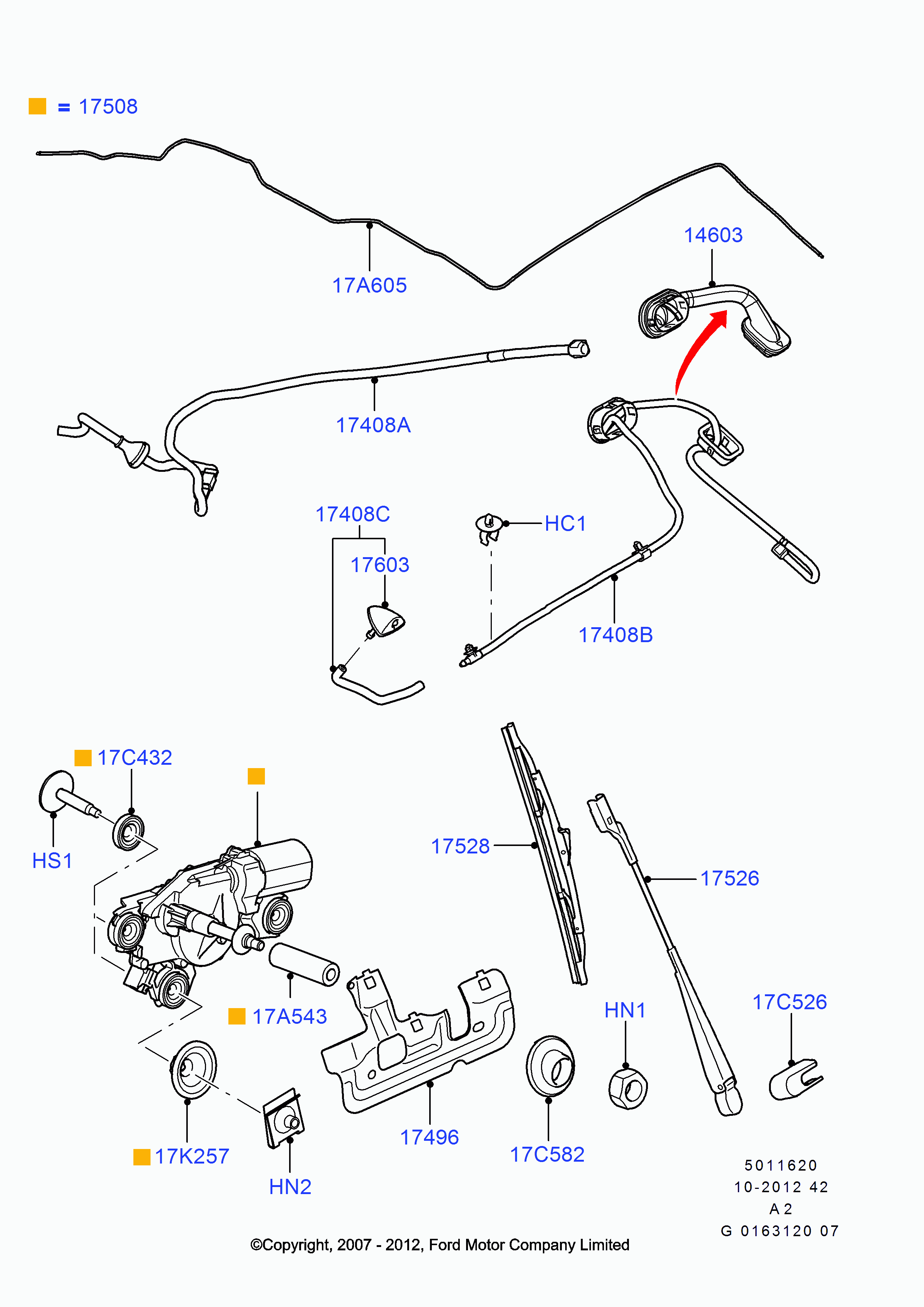 FORD 1694736 - Stikla tīrītāja slotiņa autospares.lv