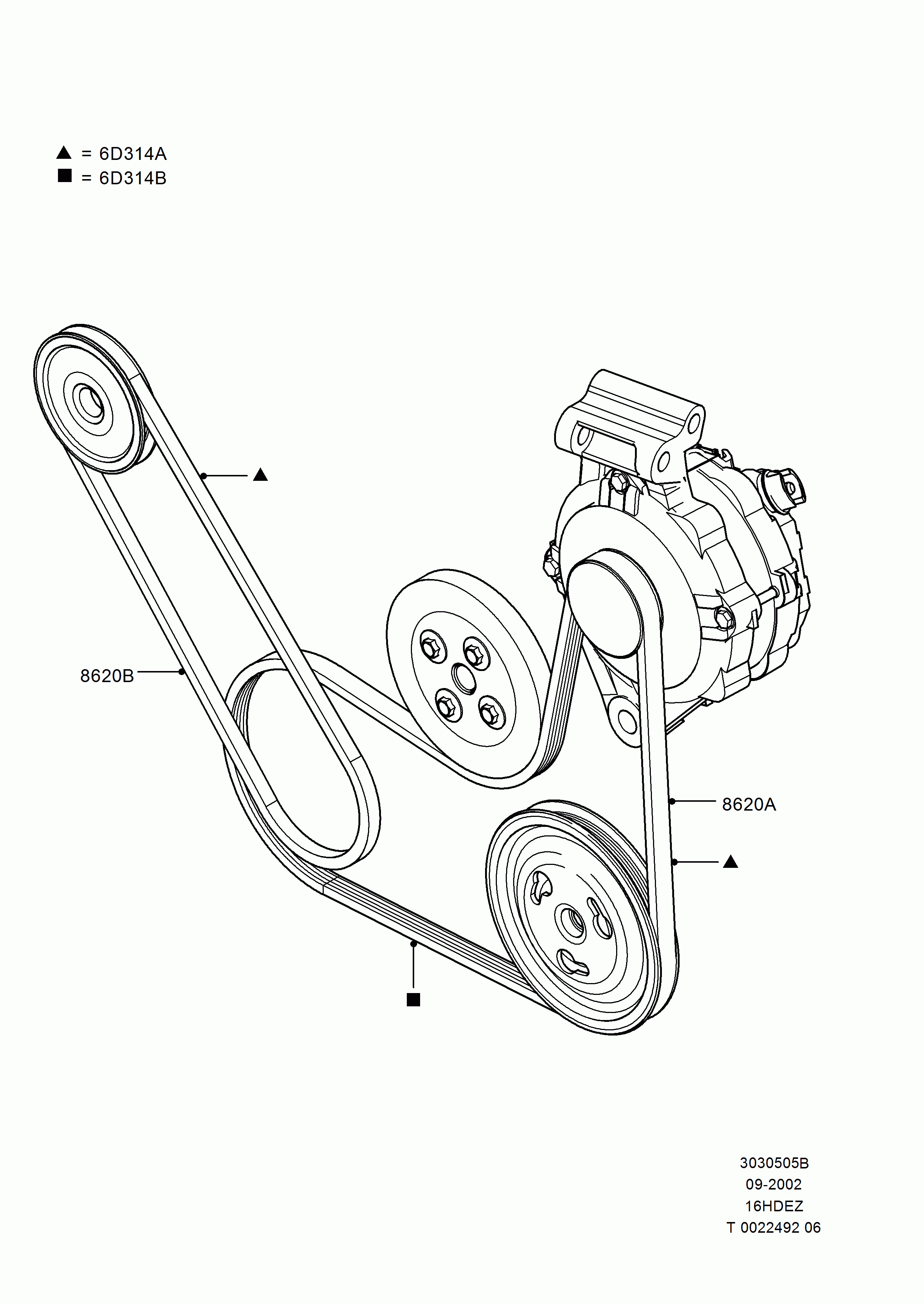 FORD 1843766 - Ķīļrievu siksna www.autospares.lv