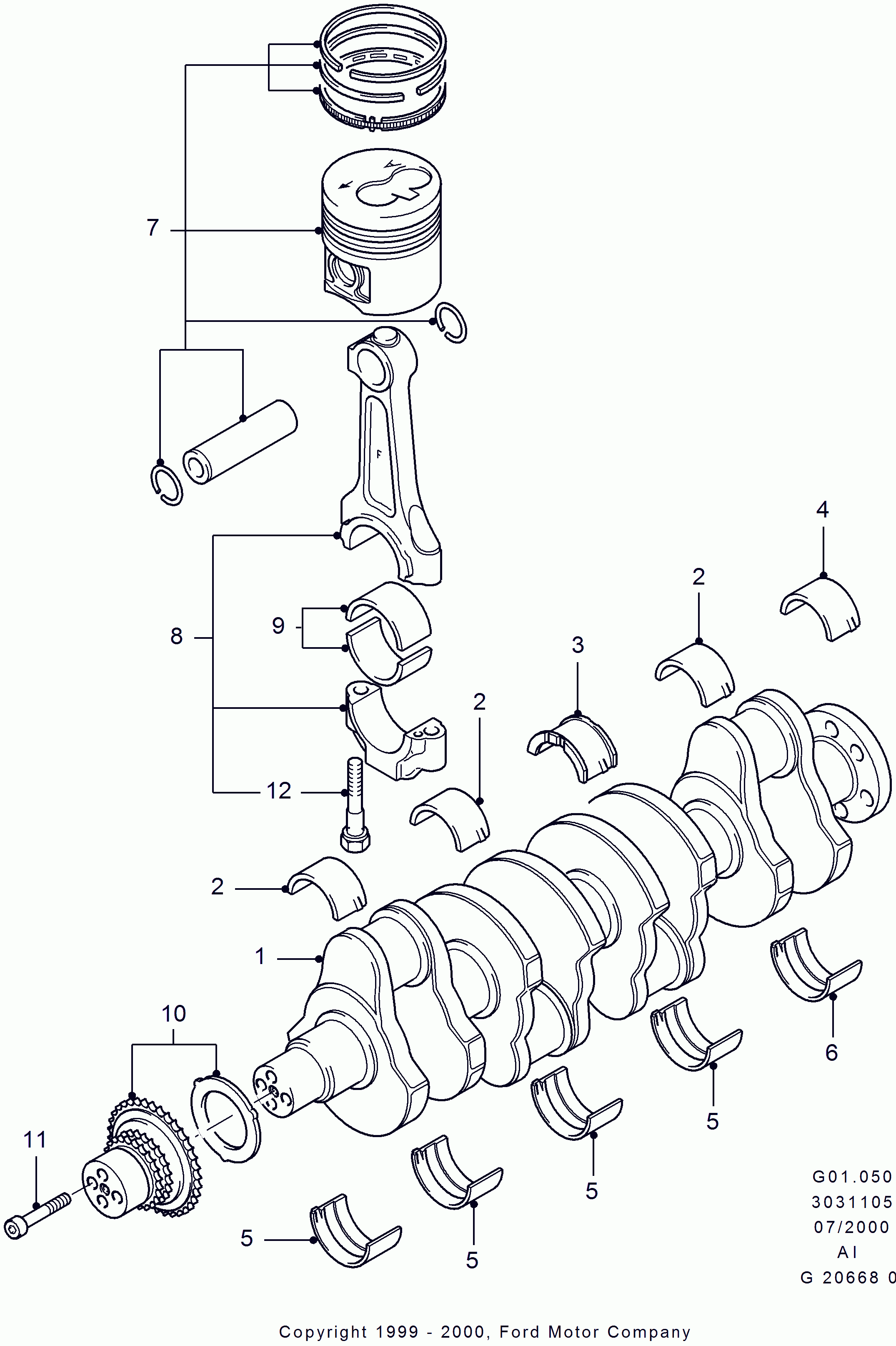 FORD 1 109 285 - Sadales vārpstas piedziņas ķēdes komplekts autospares.lv