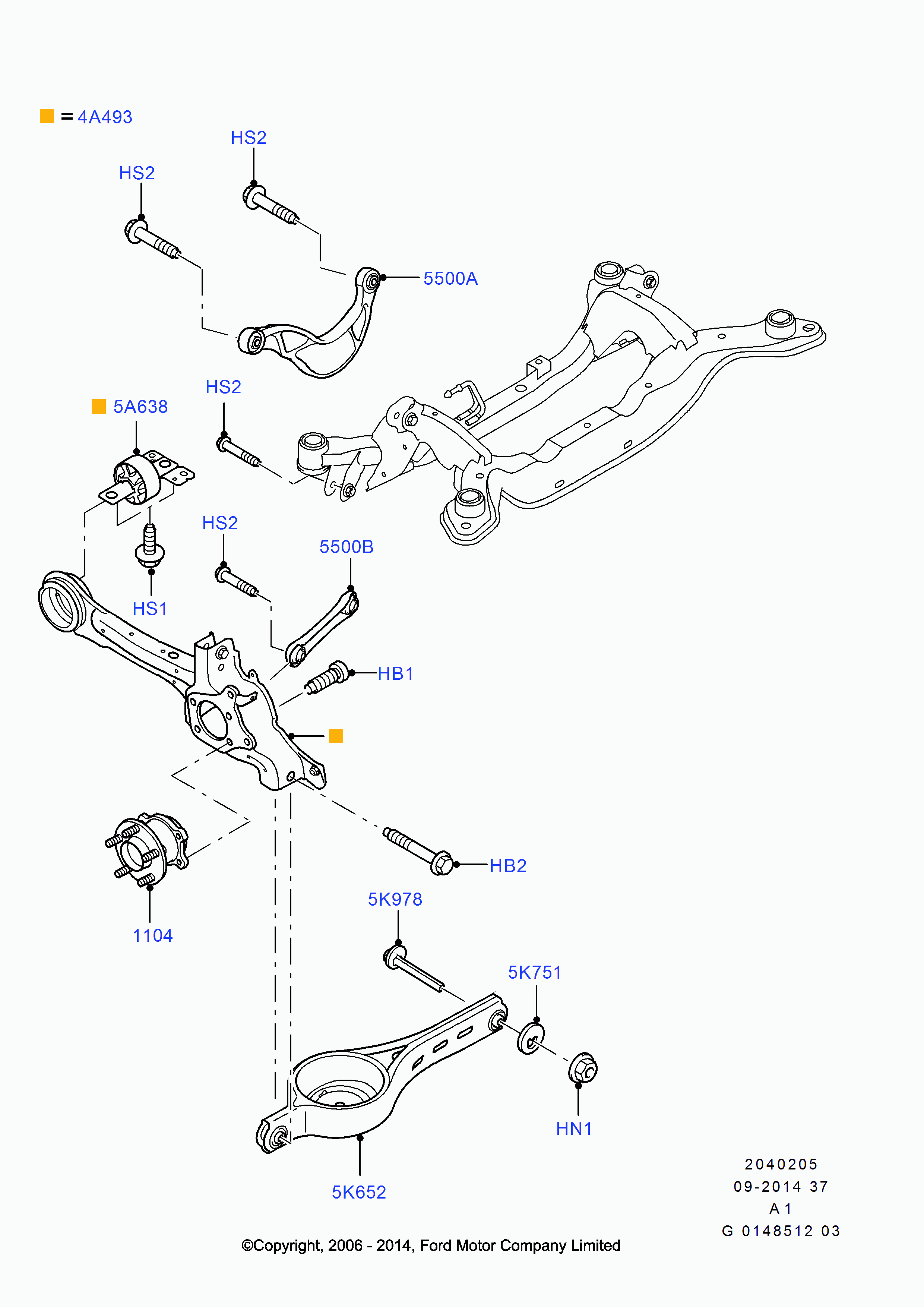 FORD 6699982 - Fastening Bolts, control arm www.autospares.lv