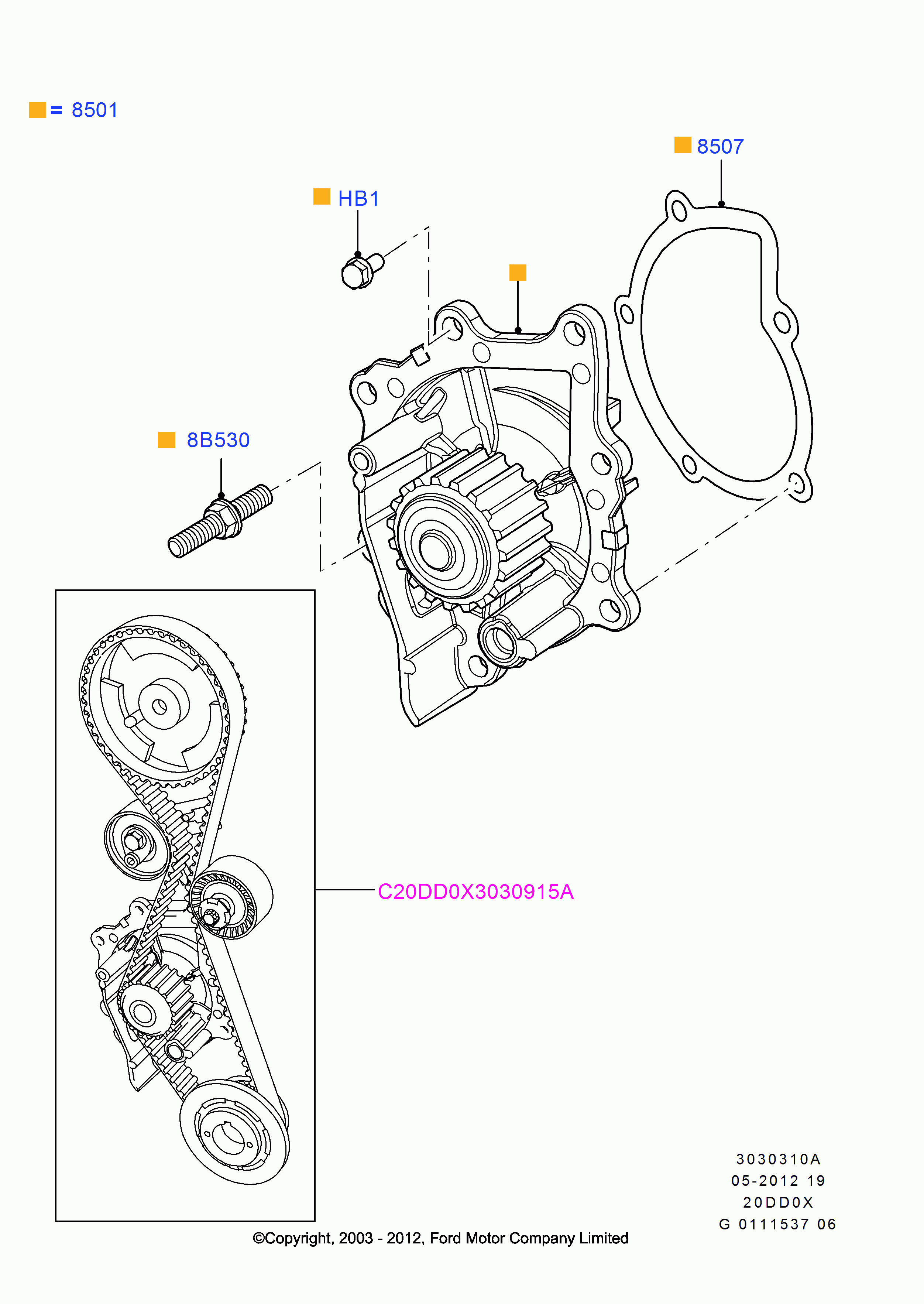 Volvo 1562255 - Water Pump www.autospares.lv