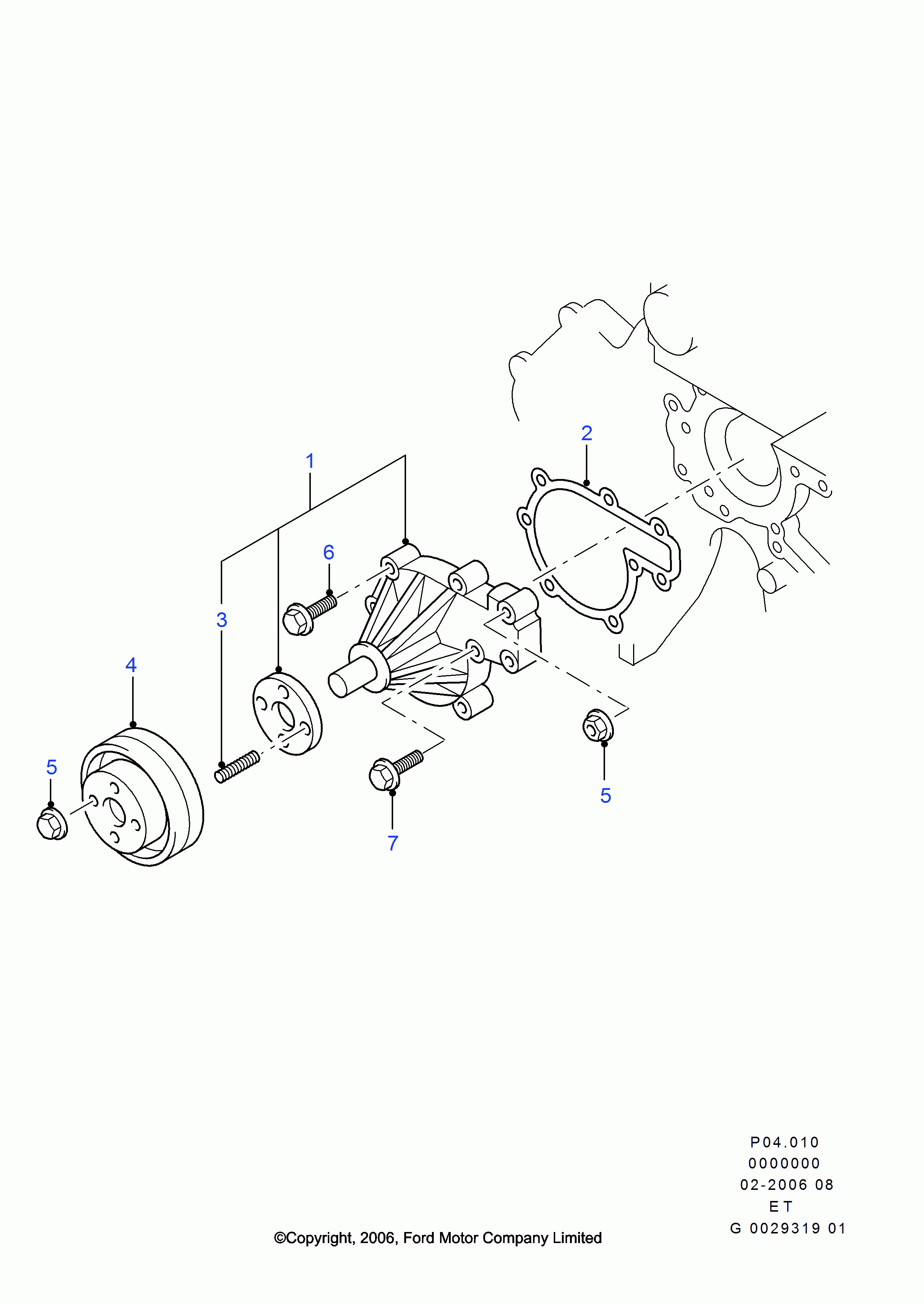 Opel 1405541 - Ūdenssūknis autospares.lv