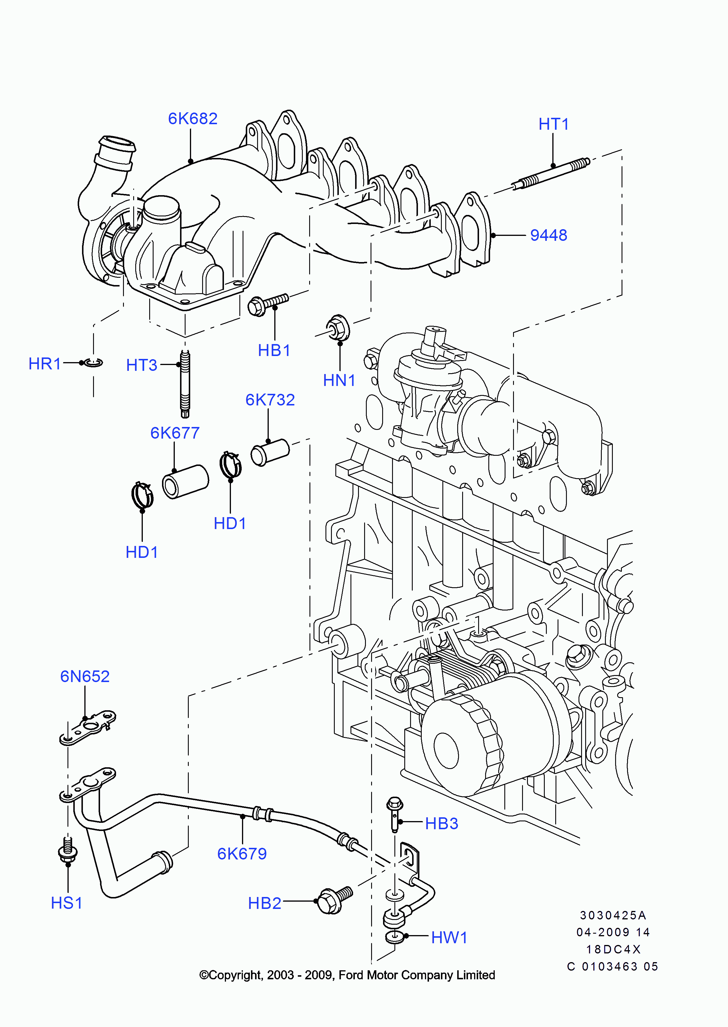 FORD 1736553* - Турбина, компрессор www.autospares.lv