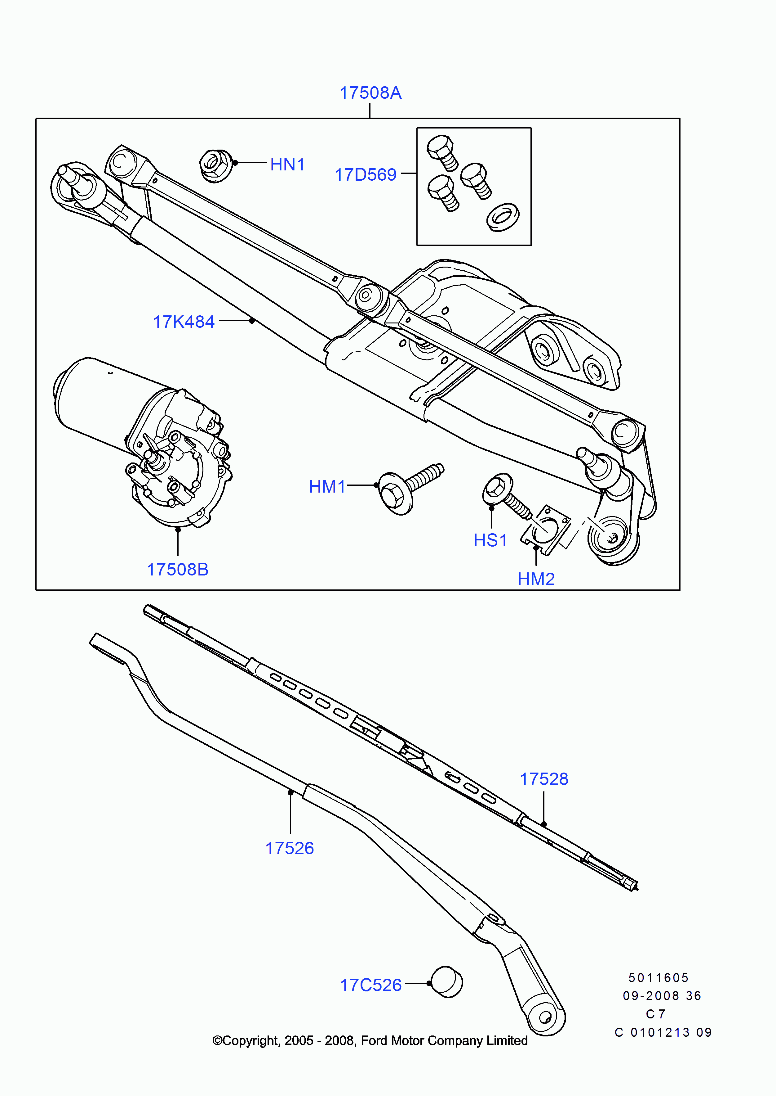 FORD 5201086 - Wiper Blade www.autospares.lv