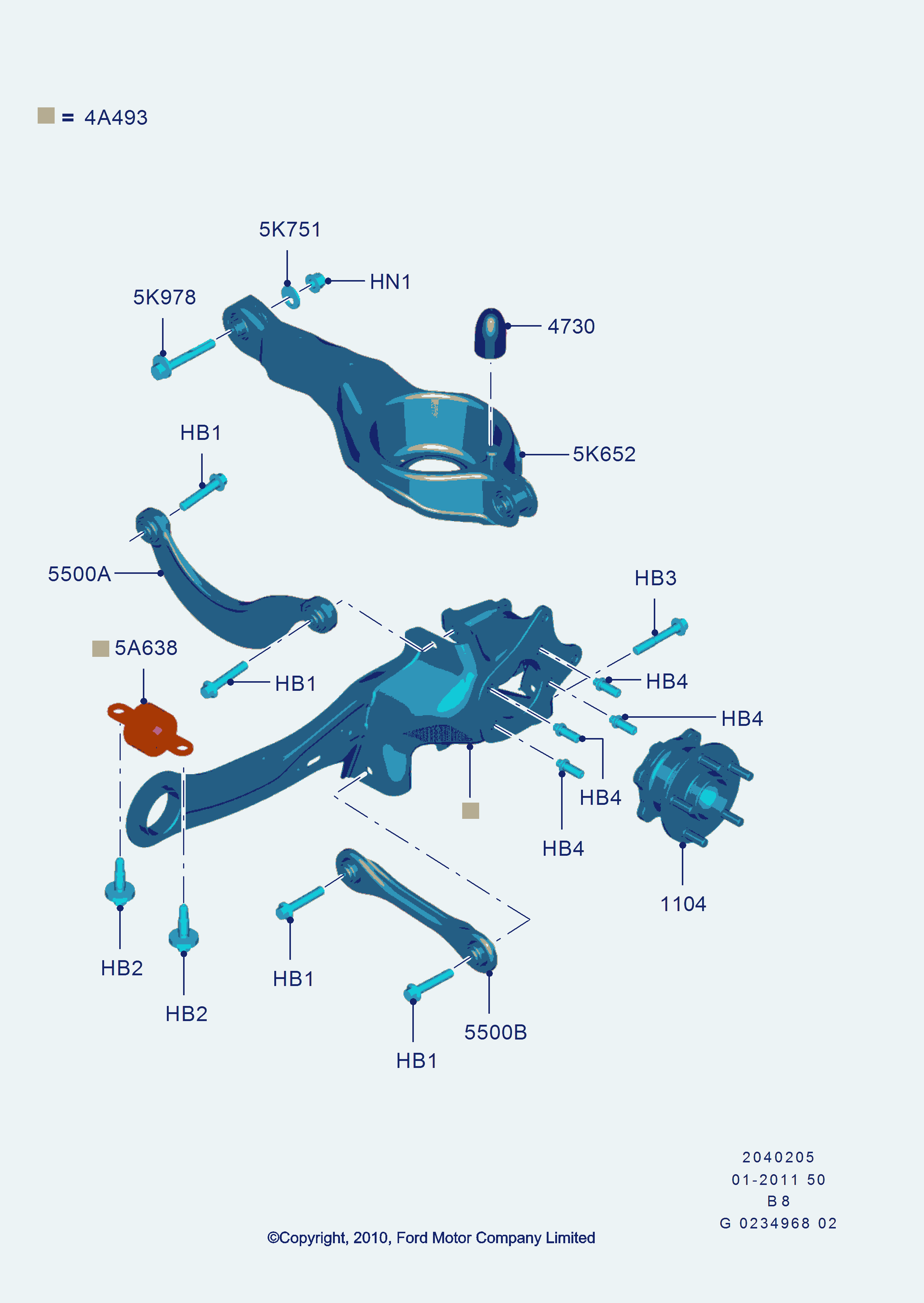 FORD 1755222 - Neatkarīgās balstiekārtas svira, Riteņa piekare autospares.lv