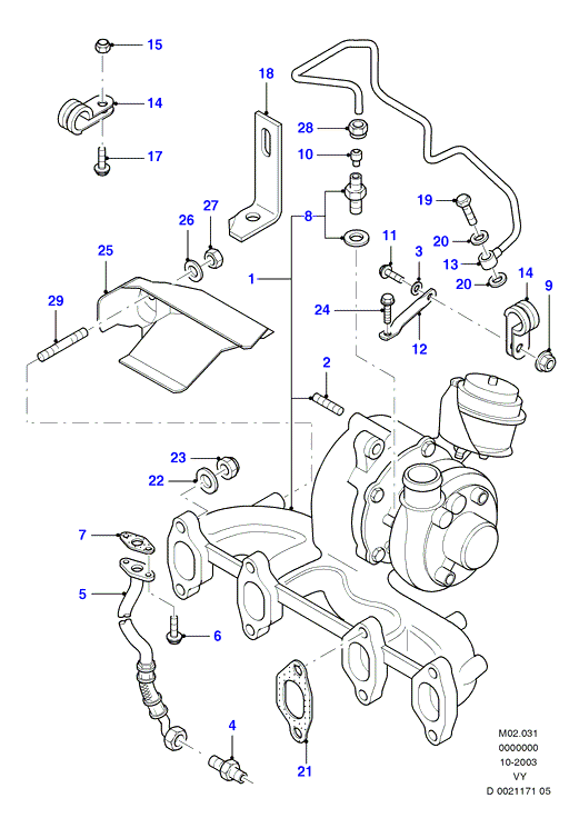 VAG 1119176 - Blīve, Izplūdes kolektors www.autospares.lv