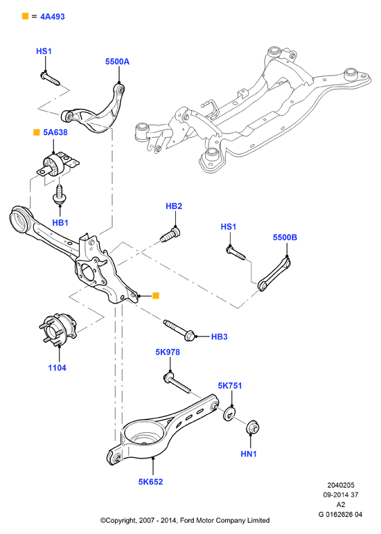 FORD 1 858 856 - Piekare, Šķērssvira www.autospares.lv