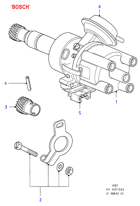 FORD 6 124 108 - Aizdedzes sadalītāja rotors www.autospares.lv