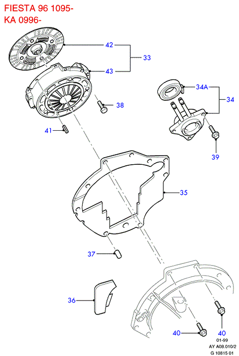 FORD 6846395 - Izspiedējgultnis autospares.lv