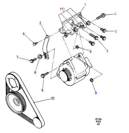 FORD 1011697 - Ķīļrievu siksna www.autospares.lv