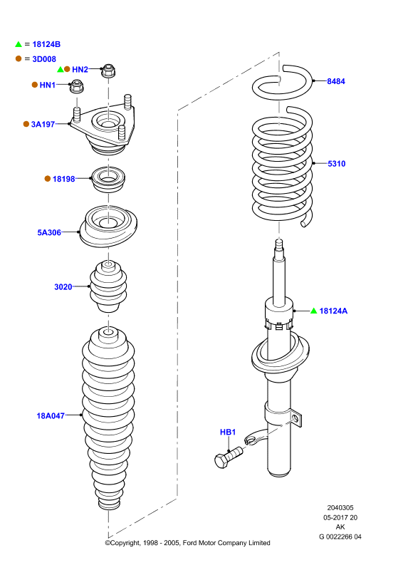 FORD 1201937 - Shock Absorber www.autospares.lv