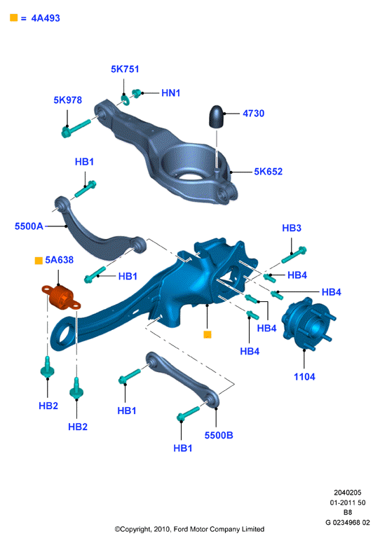 FORD 1752565 - Neatkarīgās balstiekārtas svira, Riteņa piekare autospares.lv