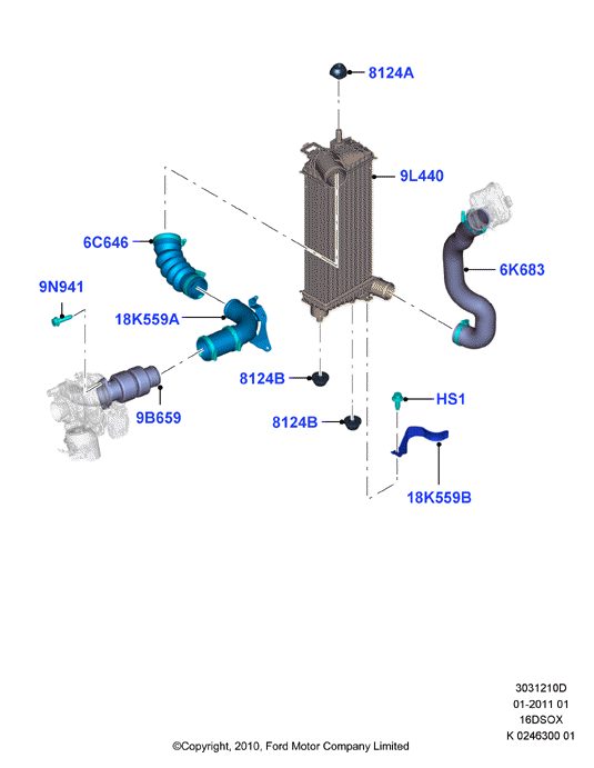 FORD 2294509 - Трубка, нагнетание воздуха www.autospares.lv