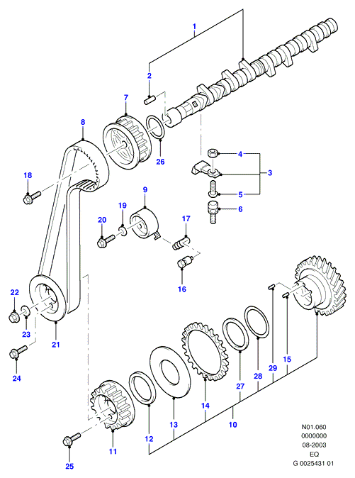 FORD USA 2033352 - Timing Belt www.autospares.lv