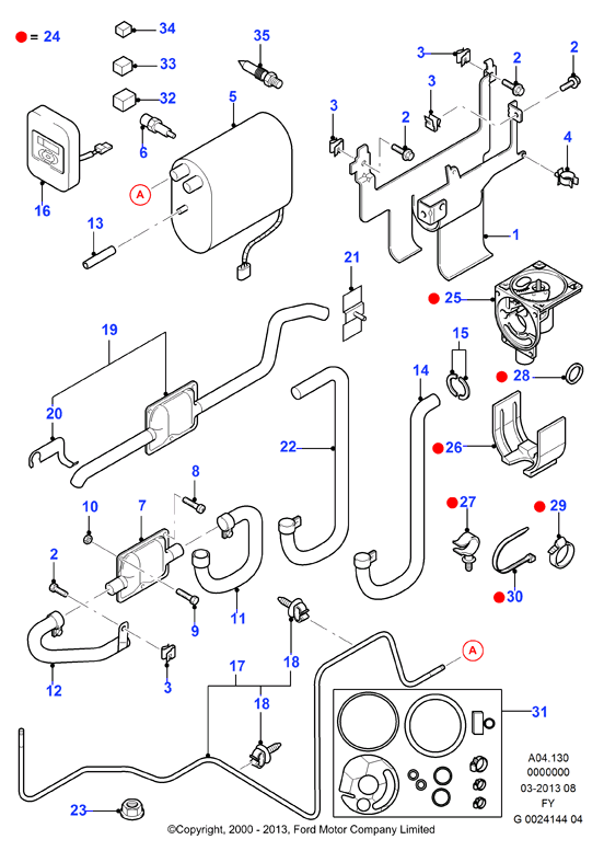 OJD Quick Brake 114-0101 - Tube - Auxiliary Heater Supply www.autospares.lv