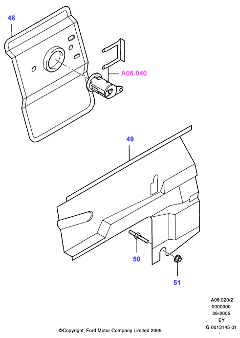 FORD 1050511 - Latch www.autospares.lv