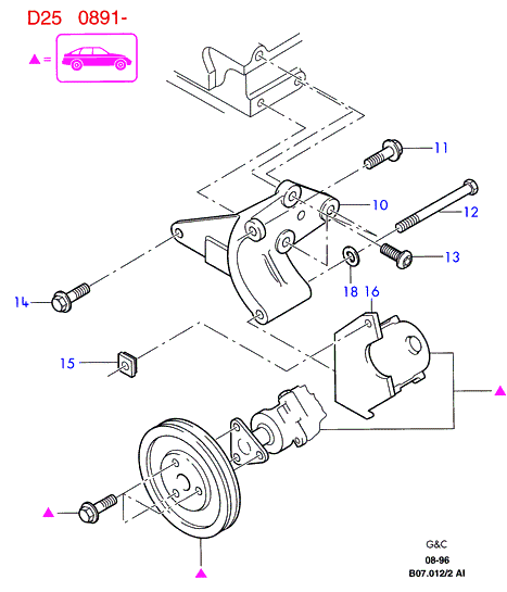 FORD 1040754 - Ķīļrievu siksna www.autospares.lv