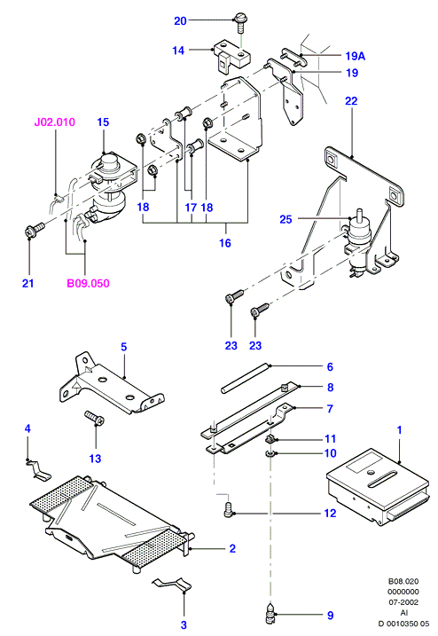 FORD 1050445 - Bracket - Valve www.autospares.lv