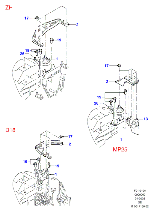 FORD 6797866* - Mounting Kit, control lever www.autospares.lv