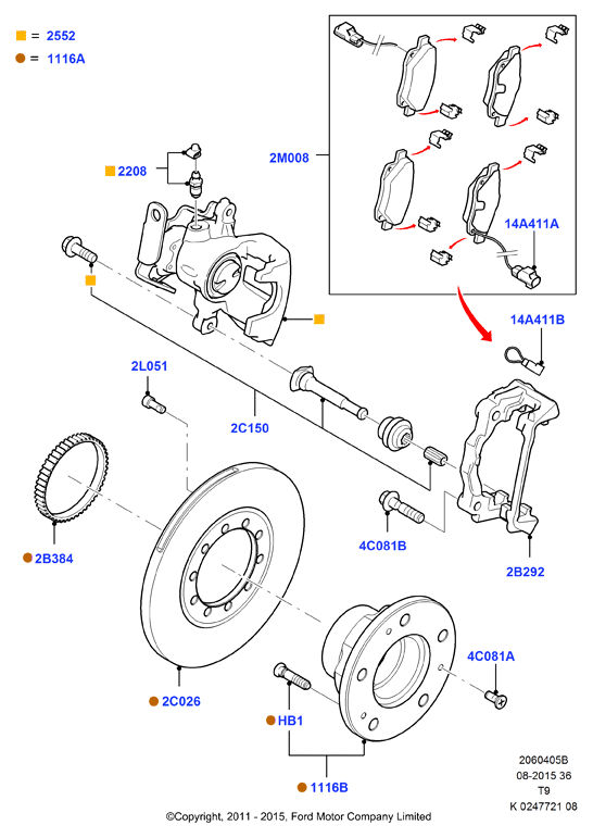 FORD 1464031 - Brake Disc www.autospares.lv