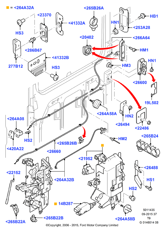 FORD 4052294 - Vadība, Slēdzenes poga www.autospares.lv