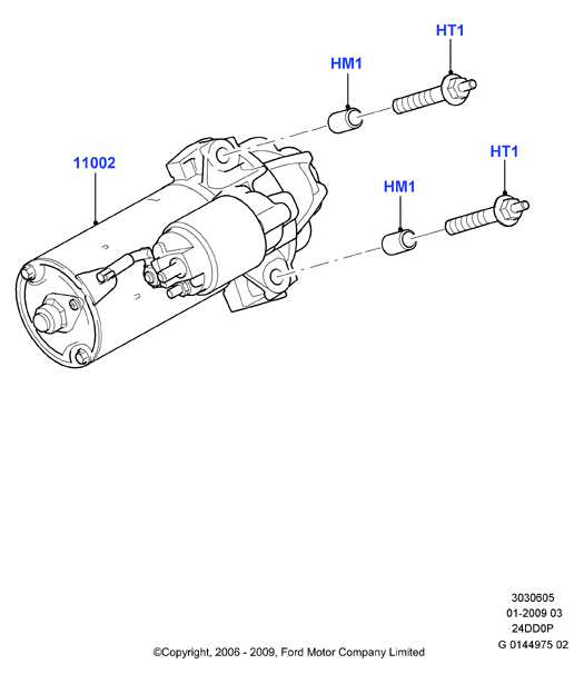 FORD 1 709 189 - Starteris autospares.lv