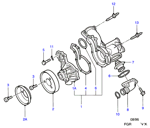 FORD 1 566 240 - Водяной насос www.autospares.lv