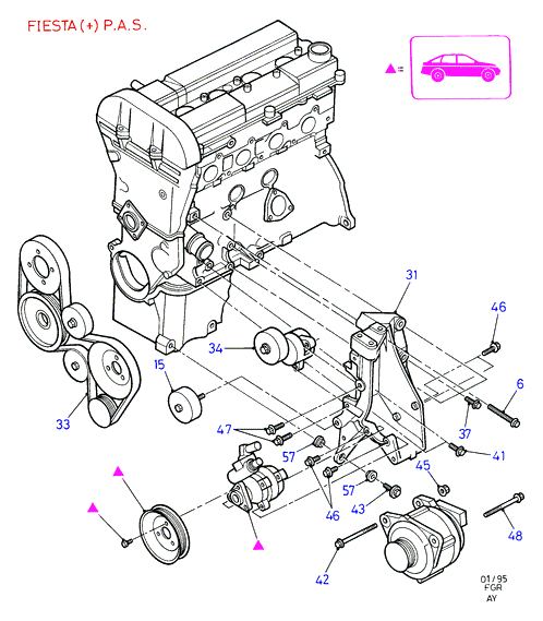 FORD 6844096 - Поликлиновой ремень www.autospares.lv