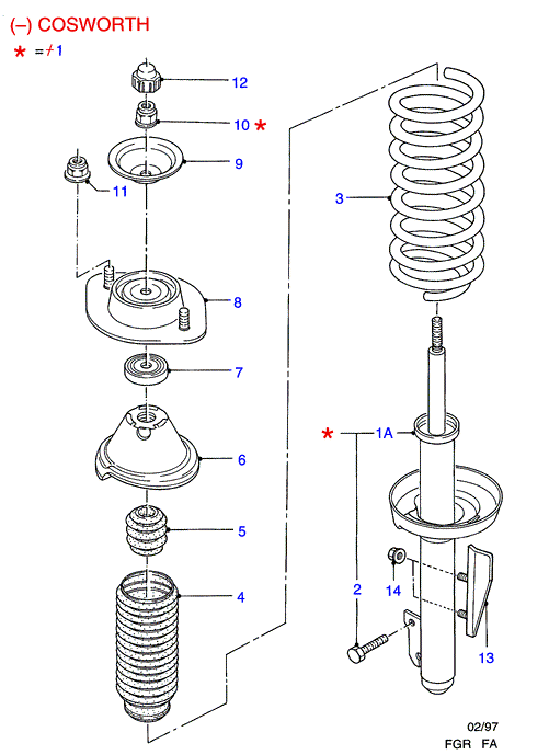 FORD 5031019 - Amortizators autospares.lv